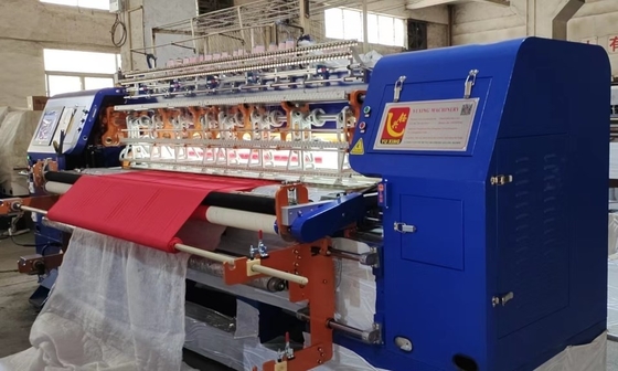 বিছানা কভারের জন্য 1200rpm কম্পিউটারাইজড সেলাই এবং কুইল্টিং মেশিন 2 সারি
